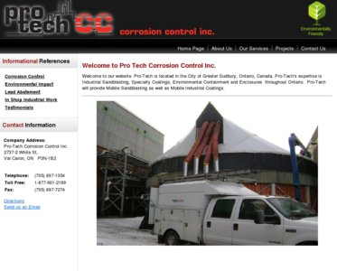 Pro-Tech Corrosion Control Inc. | Home Page